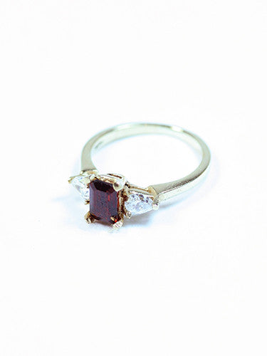 Jodie Lee Ring with Garnet