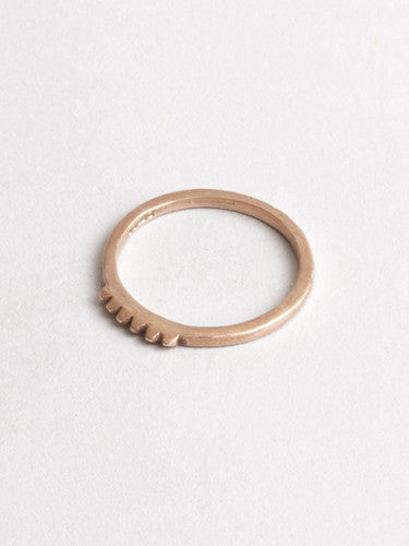 Tiny Stud Ring Rose Gold