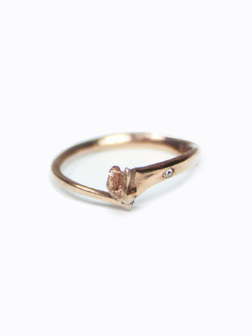 Bone Ring 14k Rose Gold