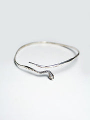 Eva the Snake Bangle Silver