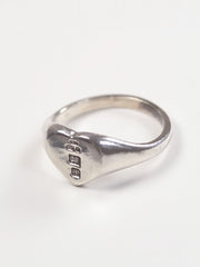 Heart Signet Ring Hallmarked