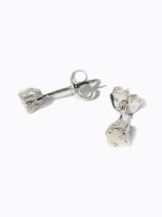 Rockwell Stud Earrings Silver