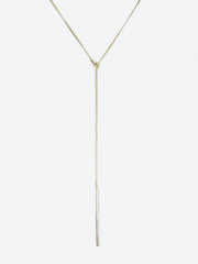 Lariat Drop Necklace Gold