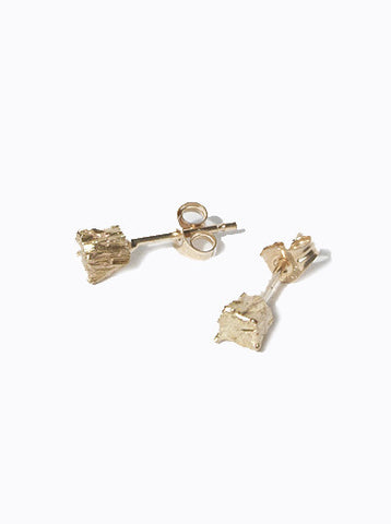 Rockwell Stud Earrings Gold