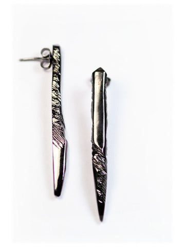 Reverence Earrings Gunmetal