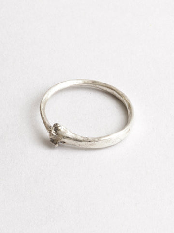 Snake Bone Ring Silver