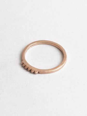Tiny Stud Ring Rose Gold