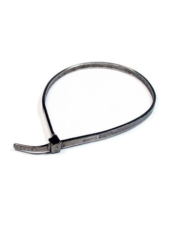 Zip Tie Bracelet Gunmetal