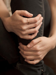 Snake Bone Ring Yellow Gold