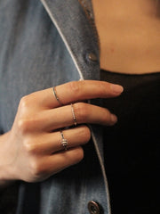 Half Diamond Chrissie Ring