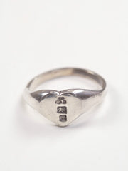 Heart Signet Ring Hallmarked