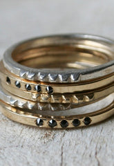 Tiny Stud Ring Silver