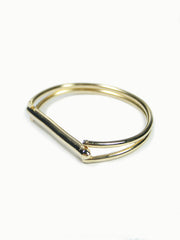 Moto Spike Cuff Gold