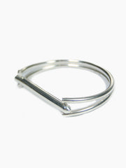 Moto Spike Cuff Silver