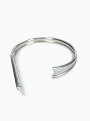 Moto Spike Cuff Silver